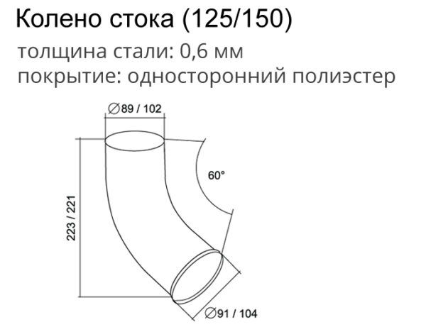 Колено стока