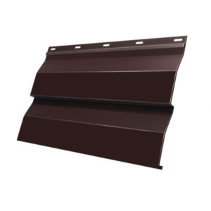 Металлосайдинг "Корабельная доска" Полиэстер 0,4 RAL8017