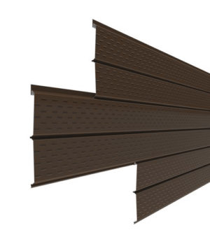 Металлический софит Евробрус Полиэстер RAL8019 0,4 мм