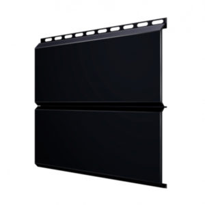 Металлический сайдинг ЕвроБрус Полиэстер RAL 9005 0,4 мм